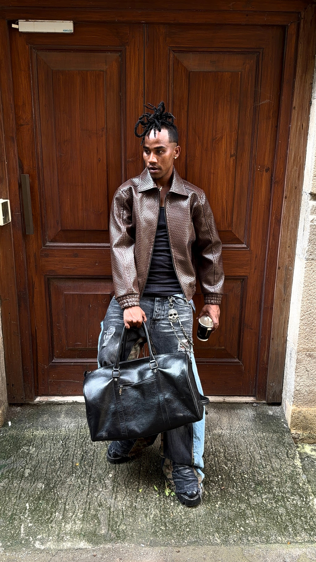 BROWN BOMBER JACKET