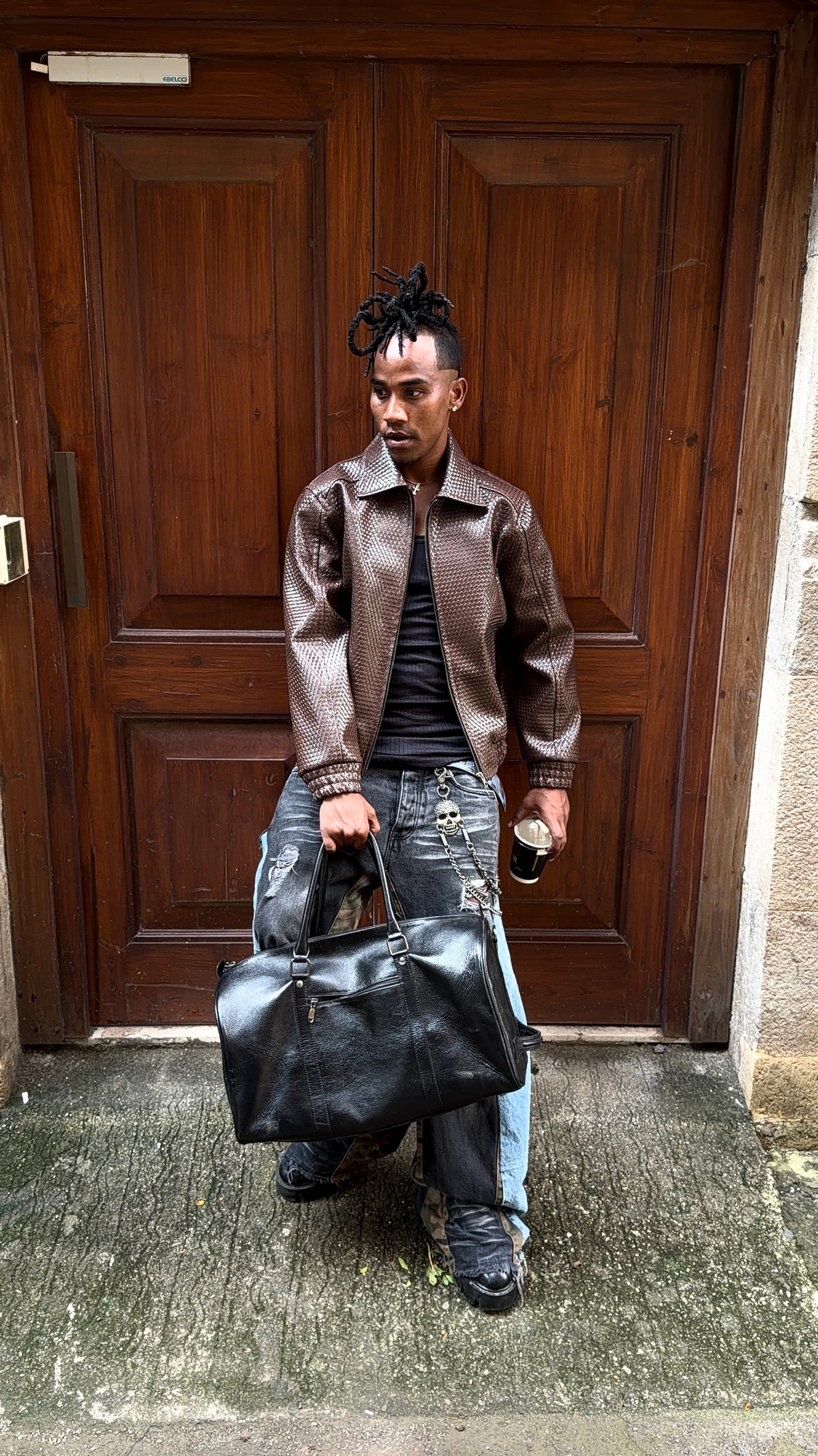 BROWN BOMBER JACKET