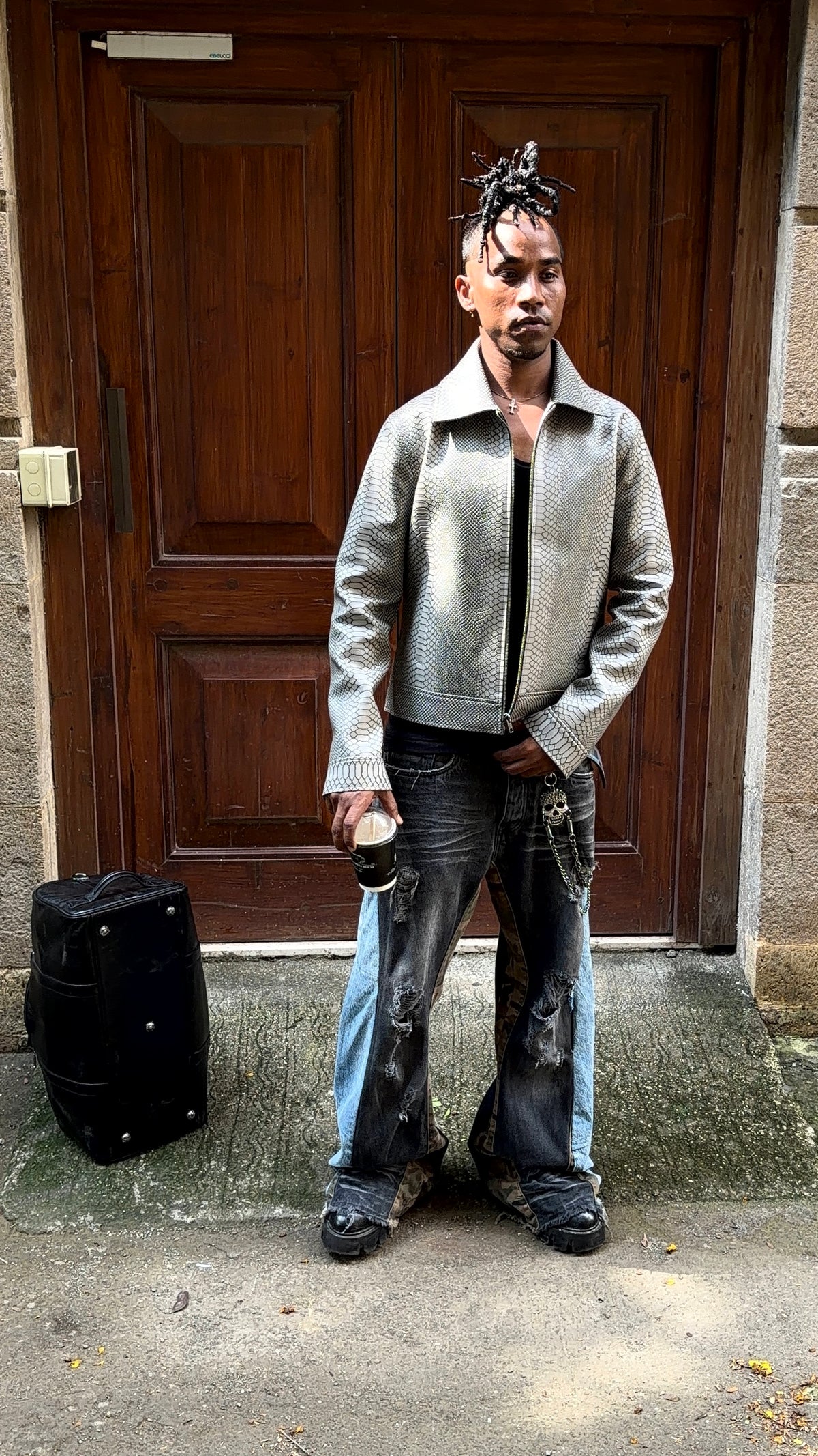 GREY SNAKE JACKET