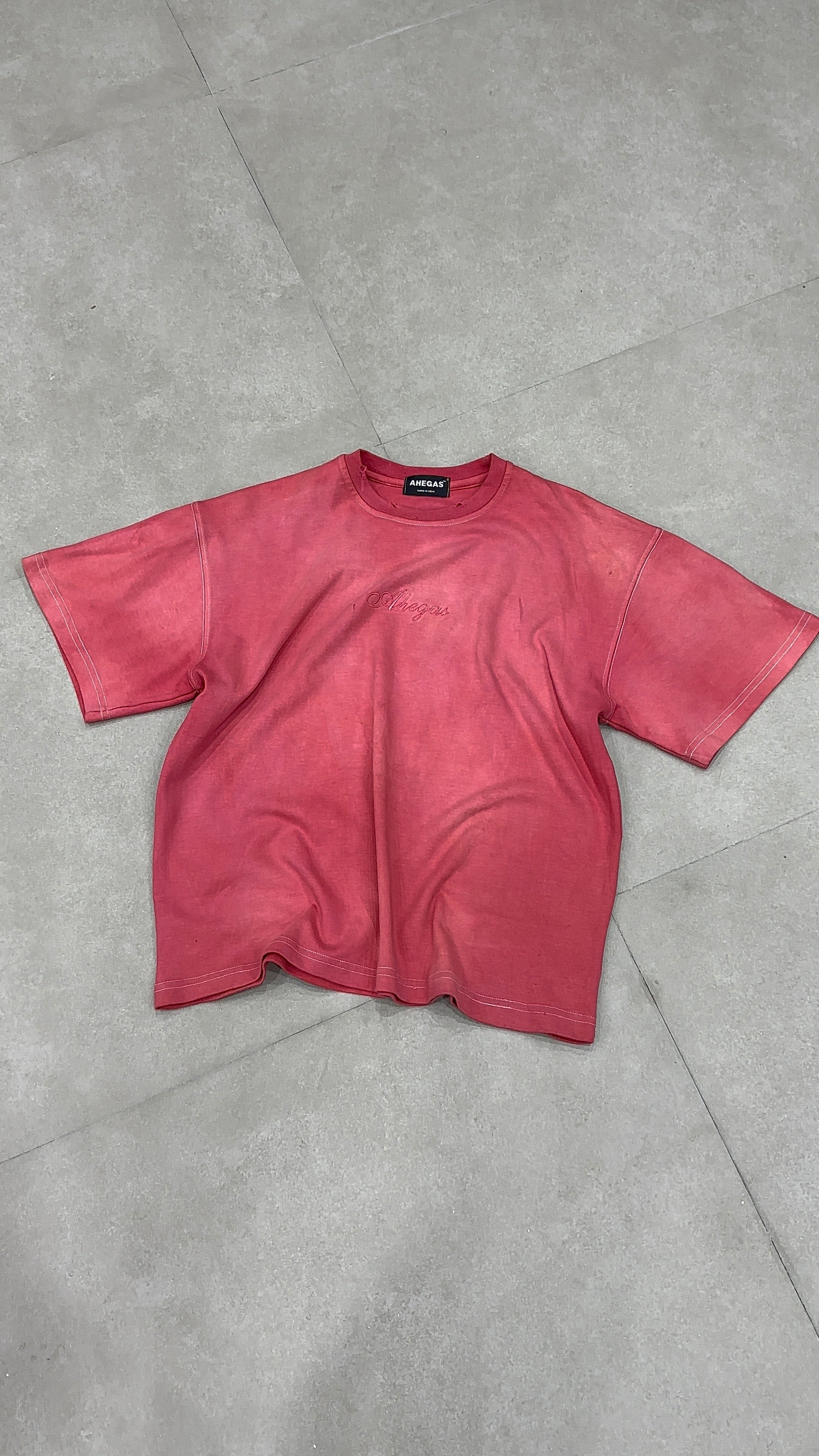 PINK WASHED T-SHIRT