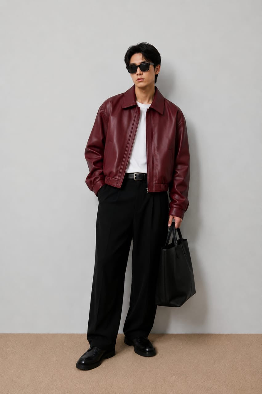 Cherry Bomber Jacket