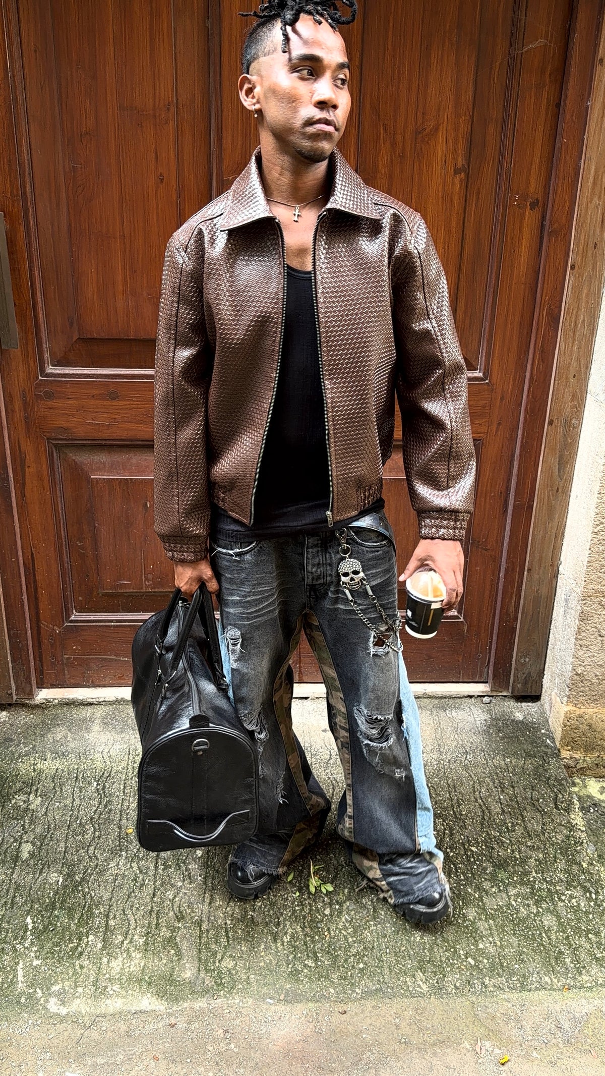 BROWN BOMBER JACKET