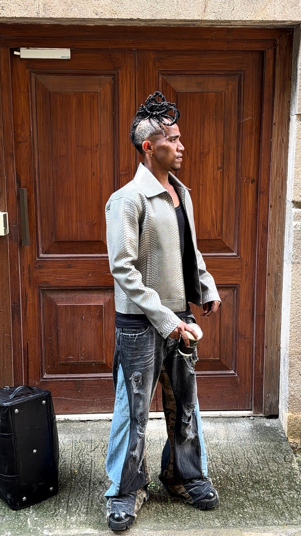 GREY SNAKE JACKET