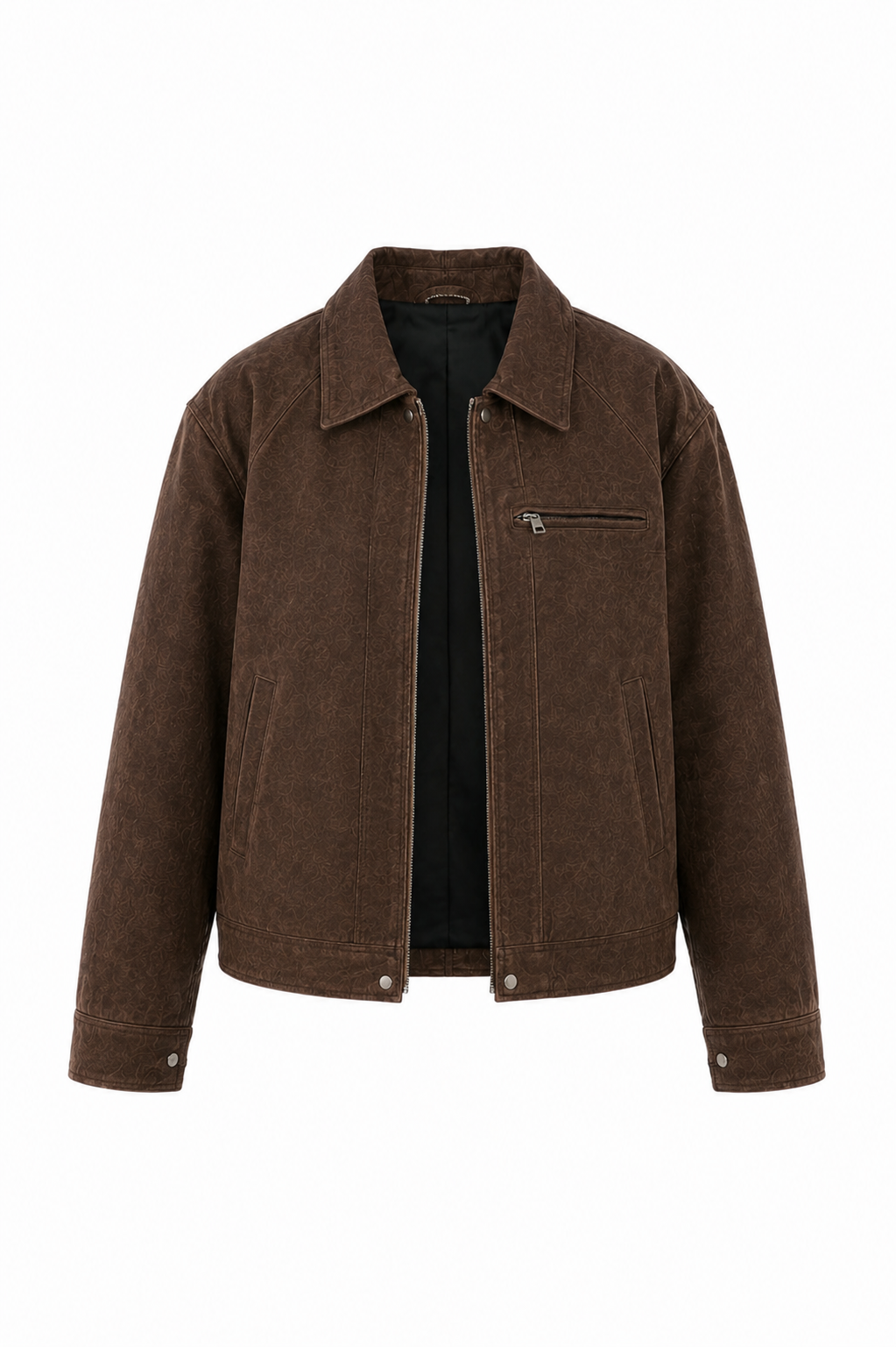 BROWN SUEDE LEATHER JACKET