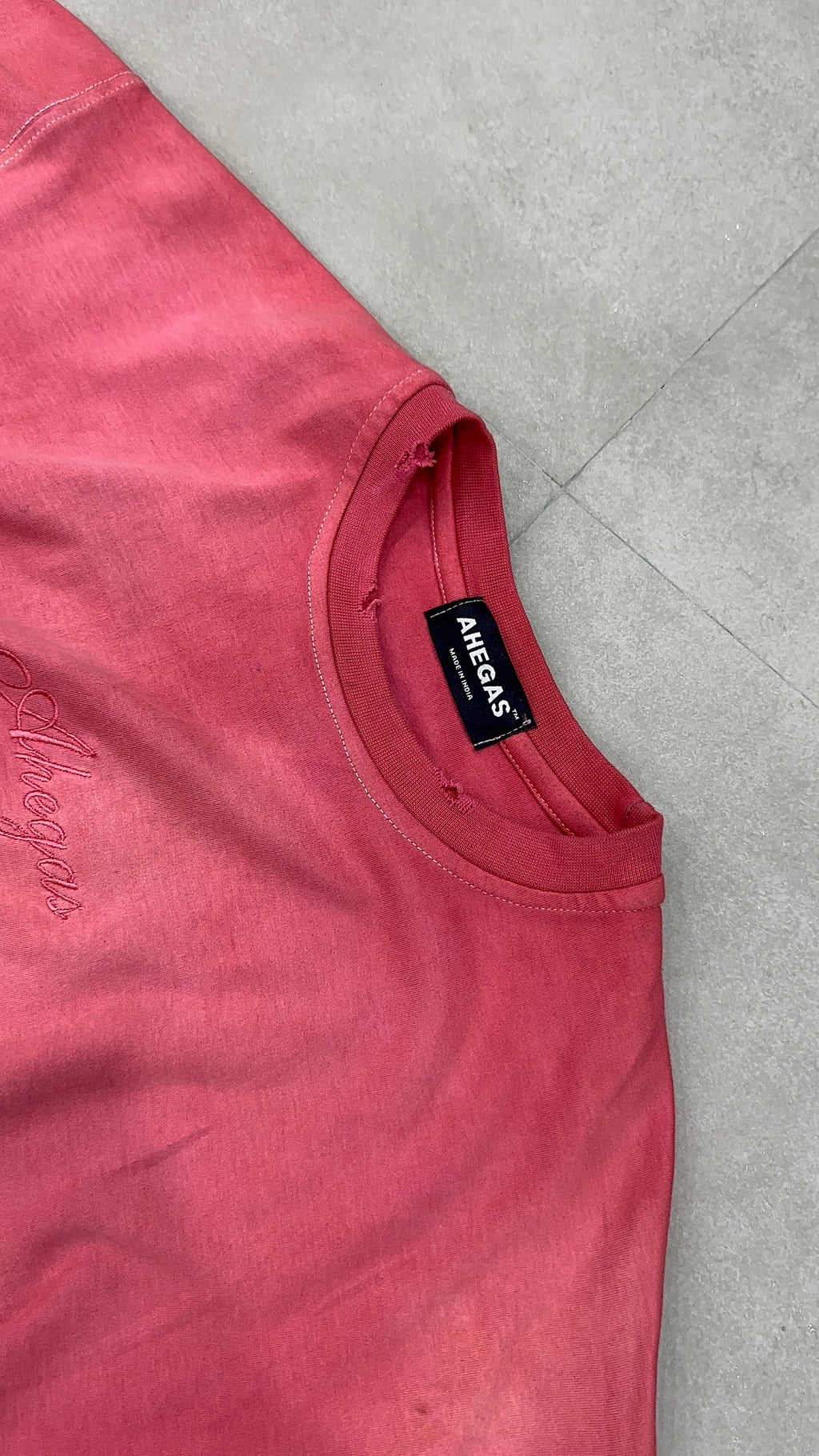 PINK WASHED T-SHIRT