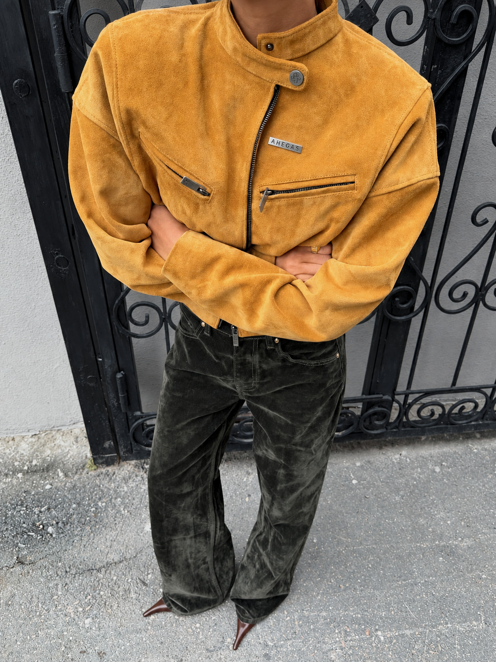 TAN SUEDE JACKET