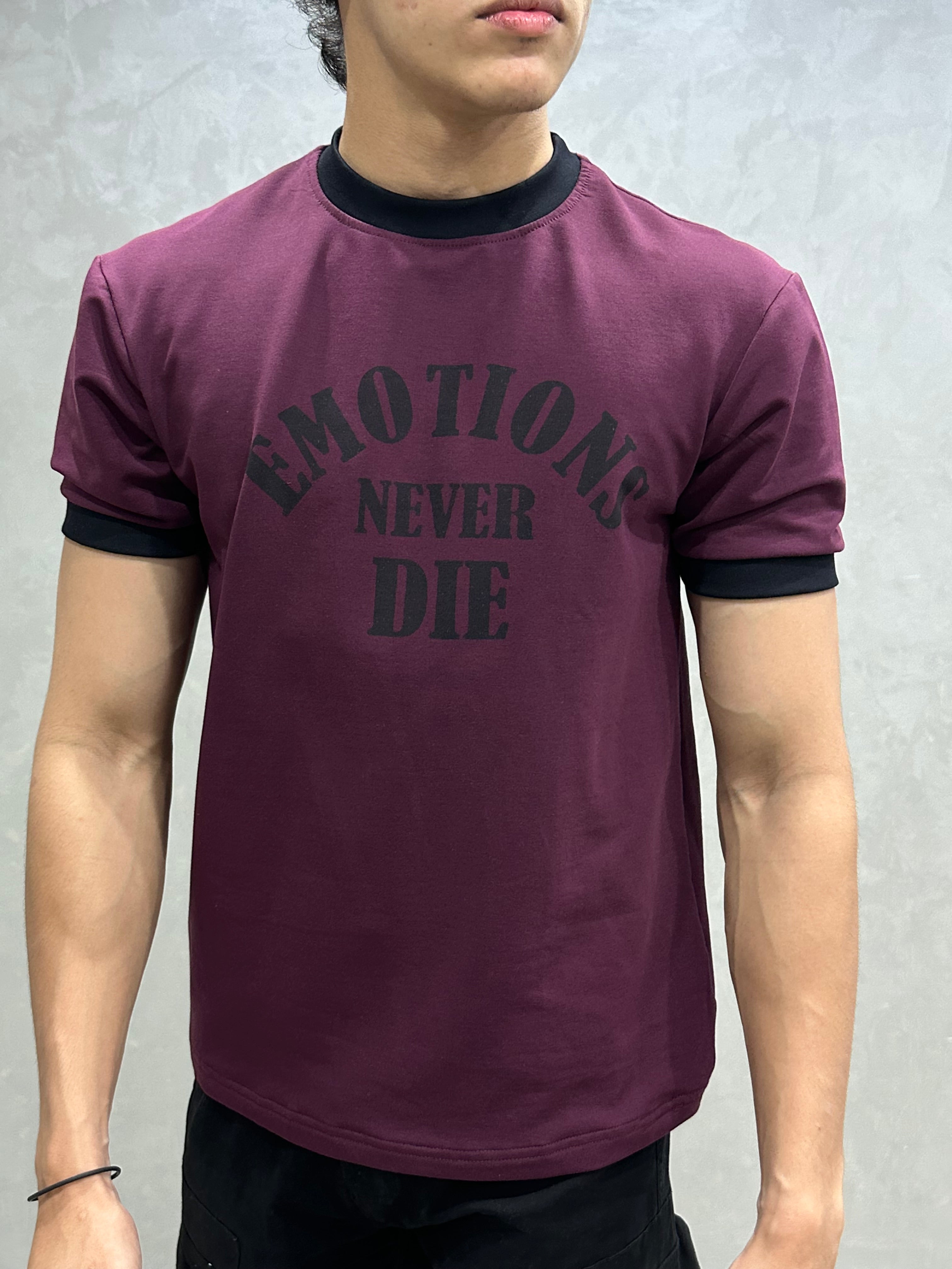SLIM FIT WINE T-SHIRT
