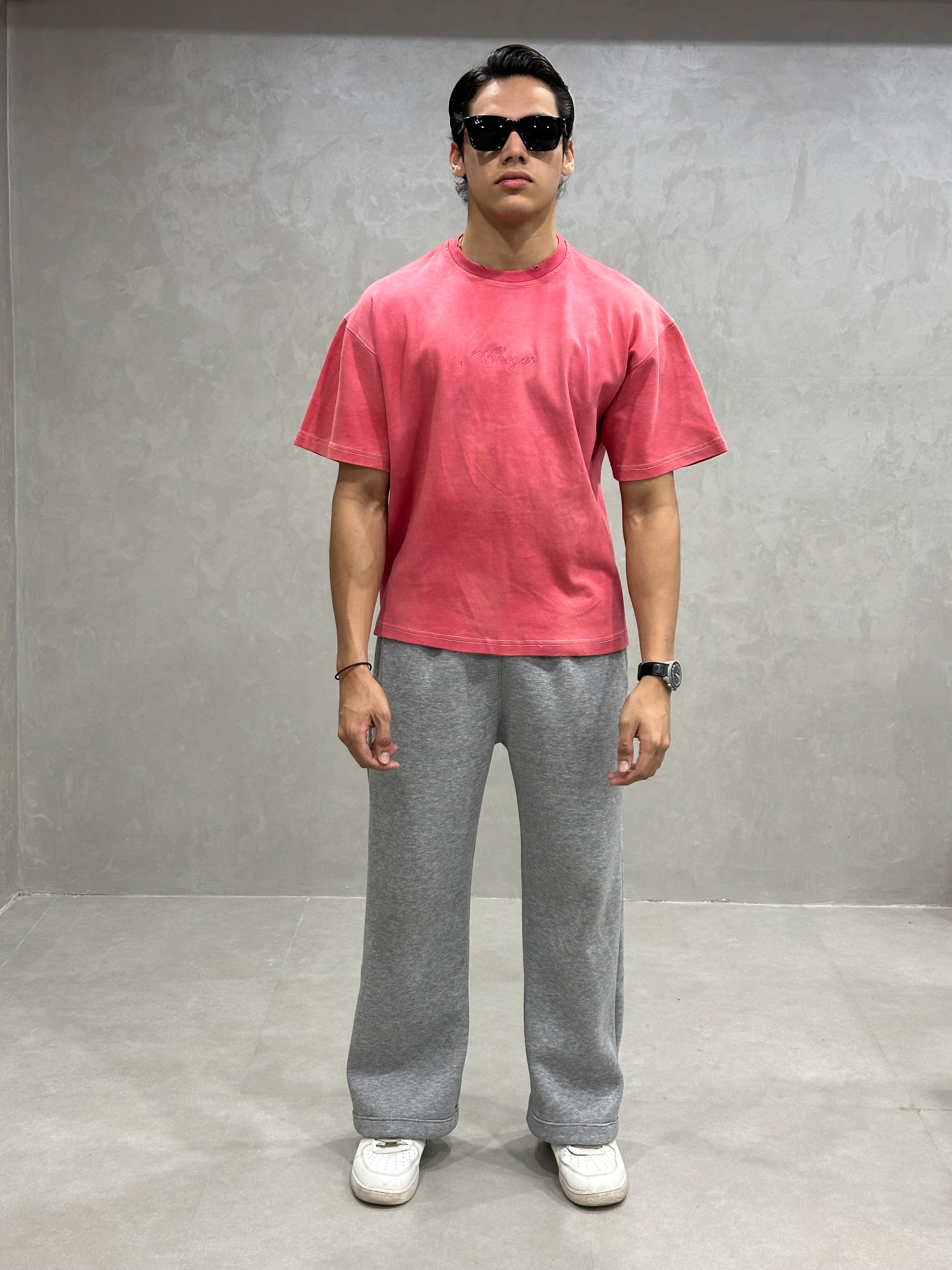 PINK WASHED T-SHIRT