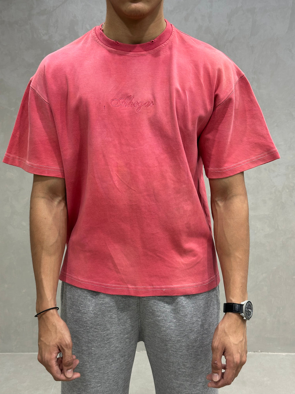 PINK WASHED T-SHIRT
