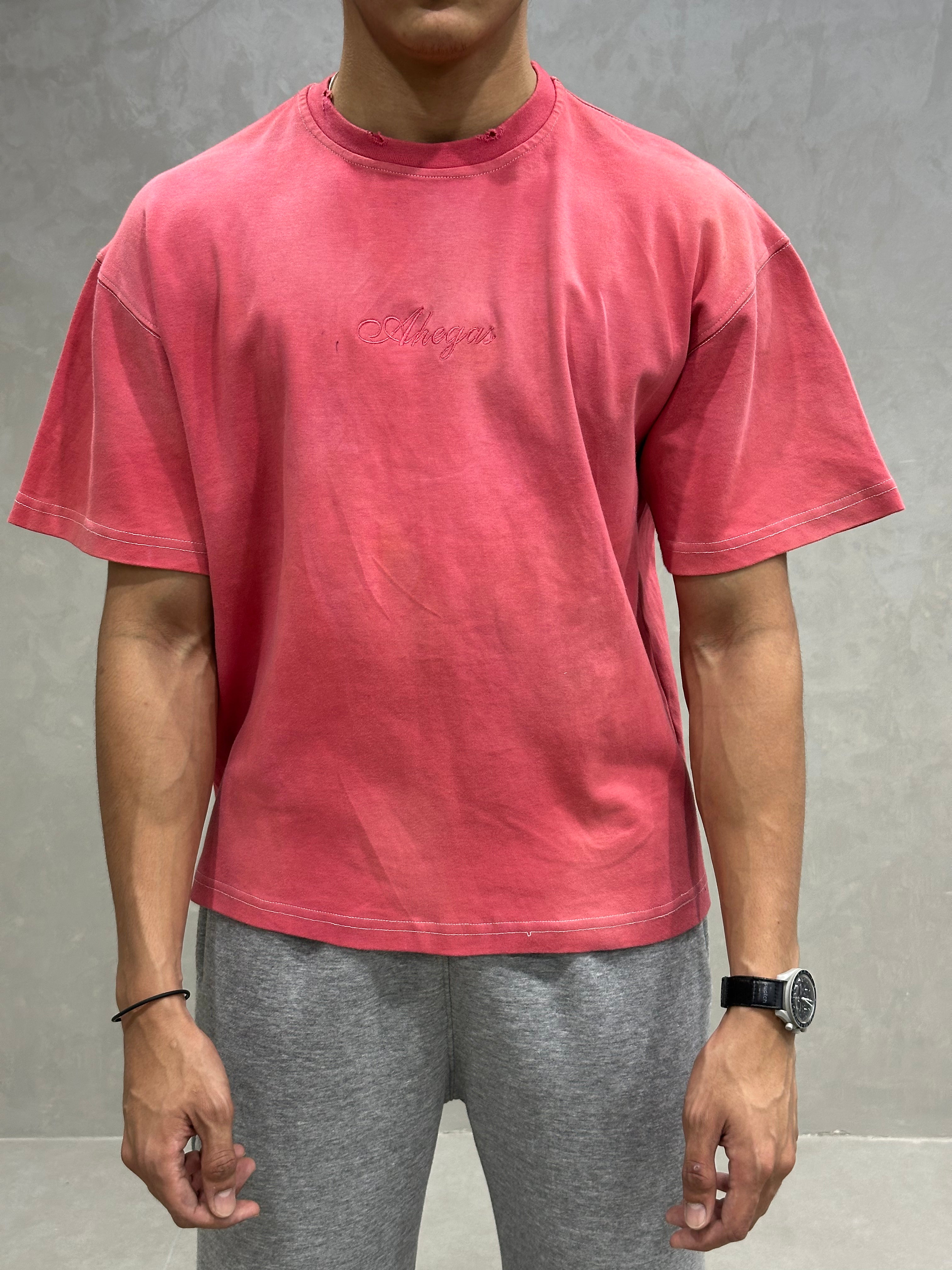 PINK WASHED T-SHIRT