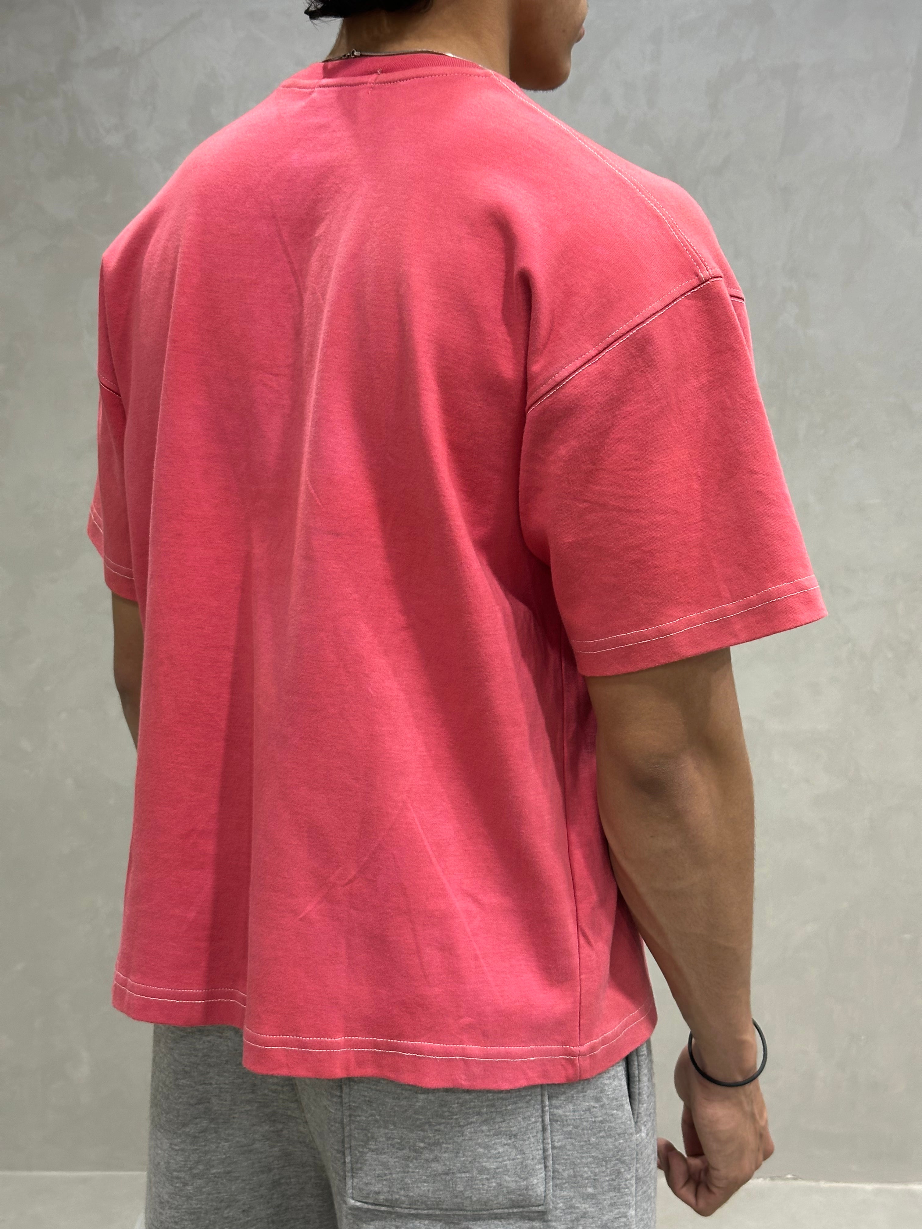 PINK WASHED T-SHIRT