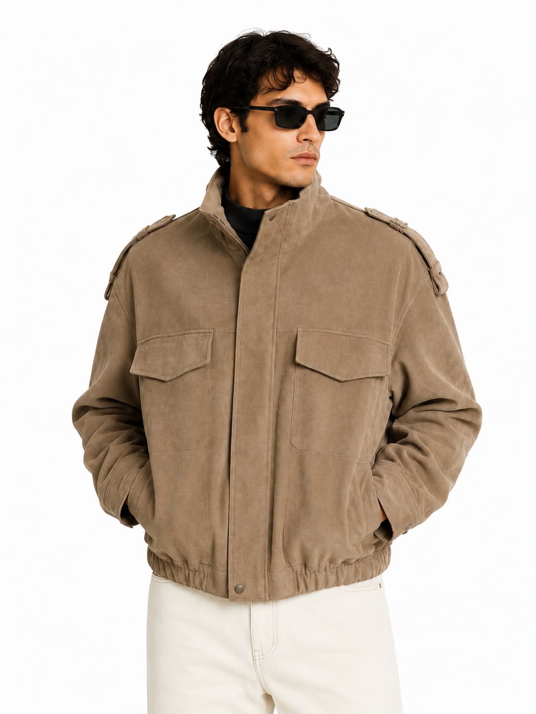 CAMAL SUEDE LEATHER JACKET