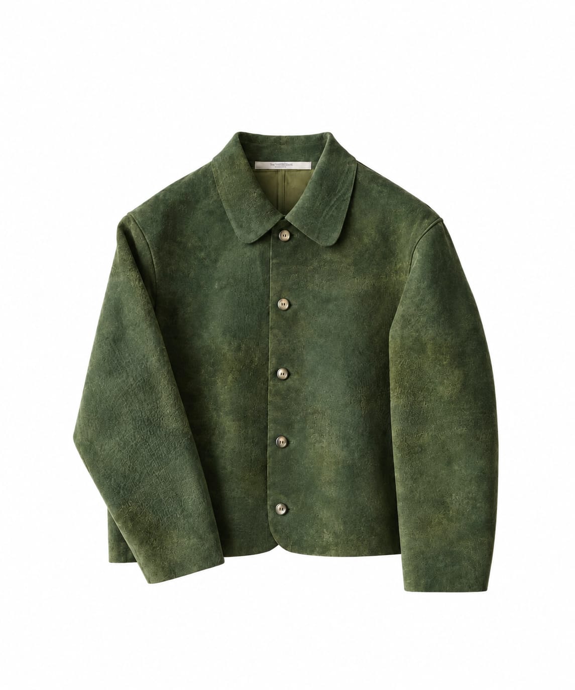 GREEN SUEDE LEATHER JACKET