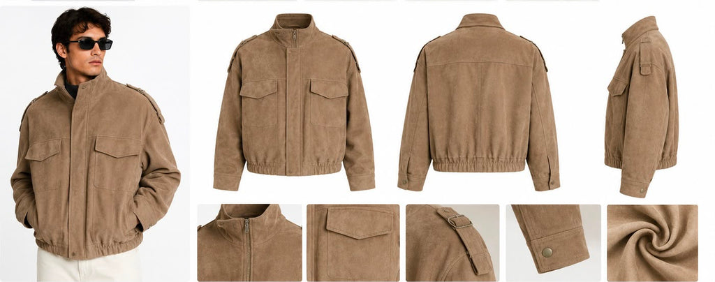 CAMAL SUEDE LEATHER JACKET