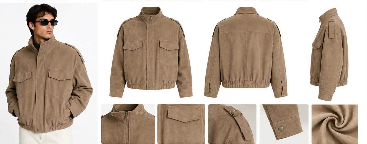 CAMAL SUEDE LEATHER JACKET