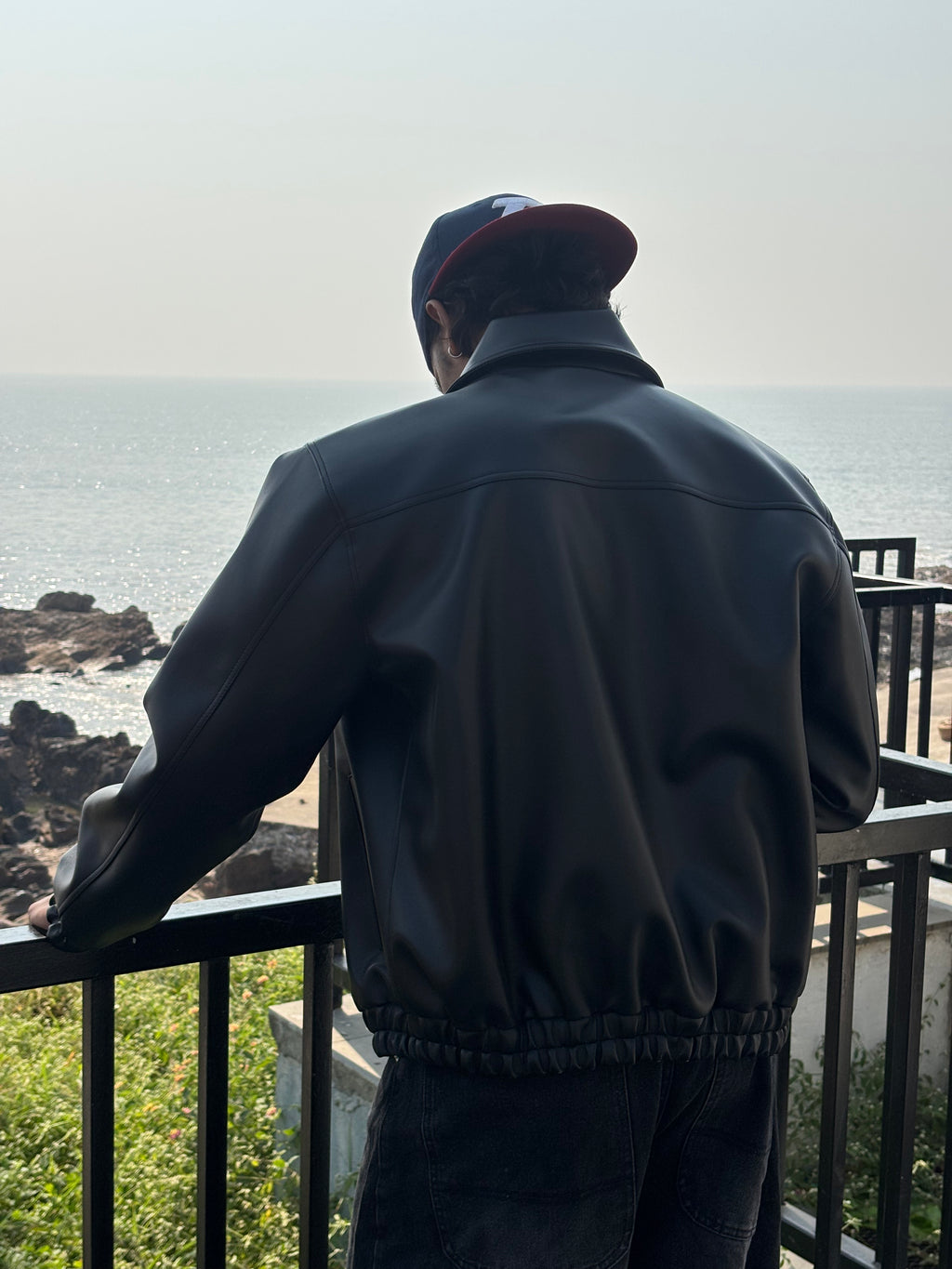 Vintage Black Bomber Jacket
