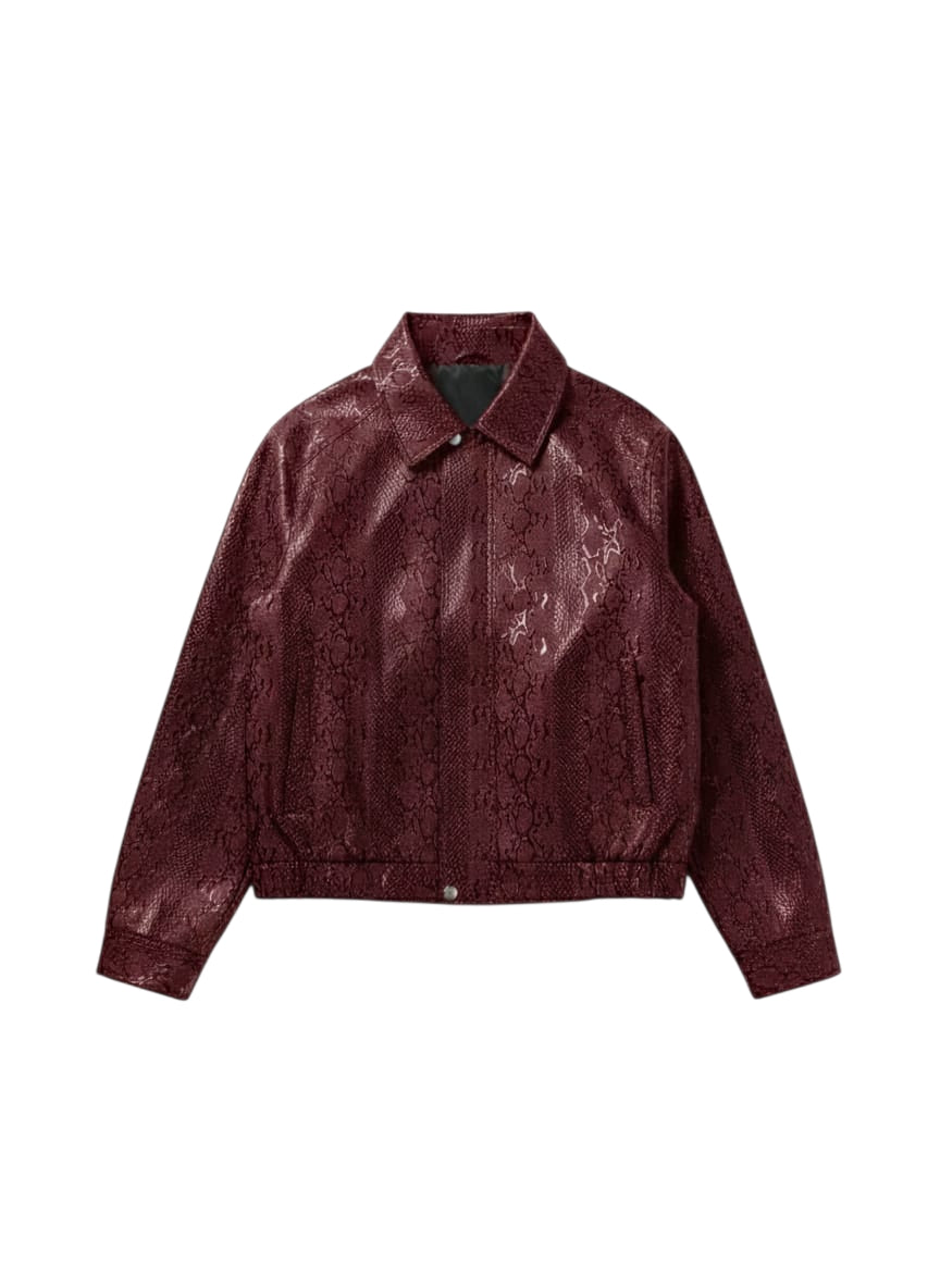 Snake Maroon  Jacket